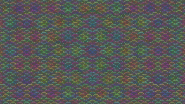 4K UHD 60FPS Screensaver PC | Pulsing Magenta Cyan Hexagon VJ Loop