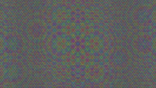 4K UHD 60fps Screensaver | Pulsing Hexagon Lattice VJ Loop