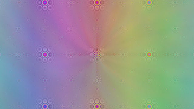 4K UHD 60fps Screensaver | Pulsing Magenta Cyan Gold Concentric Circles VJ Loop