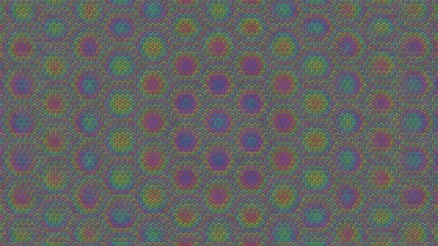 4K UHD 60fps Screensaver | Pulsing Magenta Hexagon Kaleidoscope VJ Loop