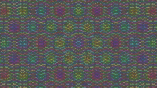 4K UHD 60fps Screensaver Windows 11 - Hexagon Kaleidoscope VJ Loop