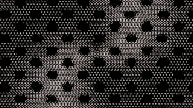 4k uhd 60fps screensaver windows 11 - pulsing white hexagon vj loop