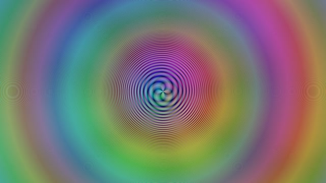 4K UHD 60fps Spiral Screensaver - Magenta Cyan Kaleidoscope VJ Loop