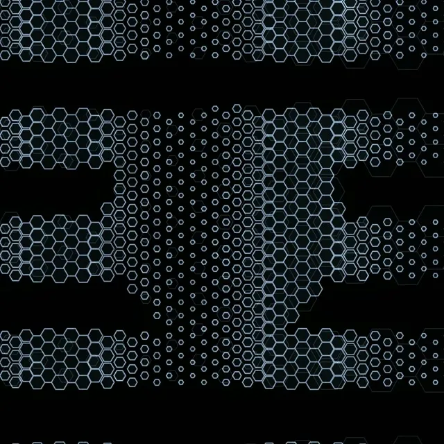 1:1 Square 60FPS Geometric Hexagon Vortex Screensaver | VJ Animation