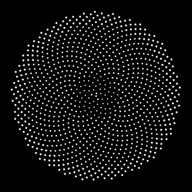 1:1 Square | 60fps Glowing Hexagon Dot Pattern Screensaver Live Wallpaper