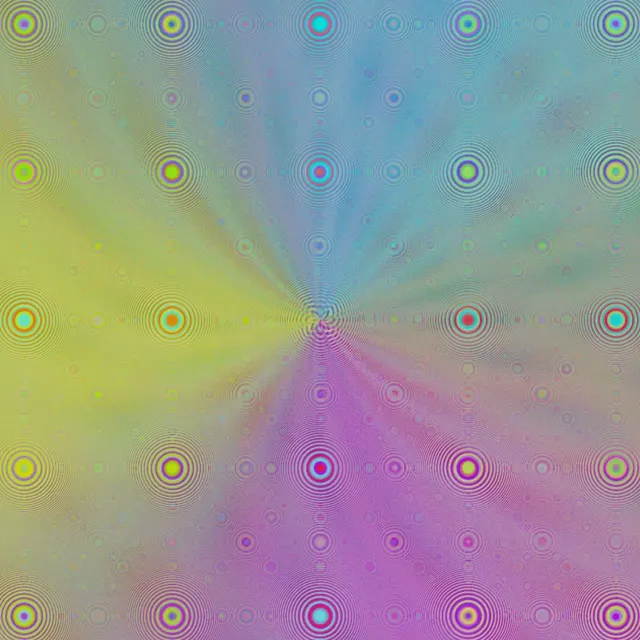 1:1 Square | 60FPS Glowing Turquoise Magenta Spiral Waves Live Wallpaper Screensaver 60FPS