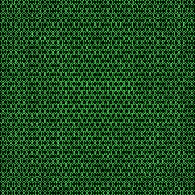 1:1 Square 60FPS Green Hexagon Tile Screensaver VJ Animation Neon