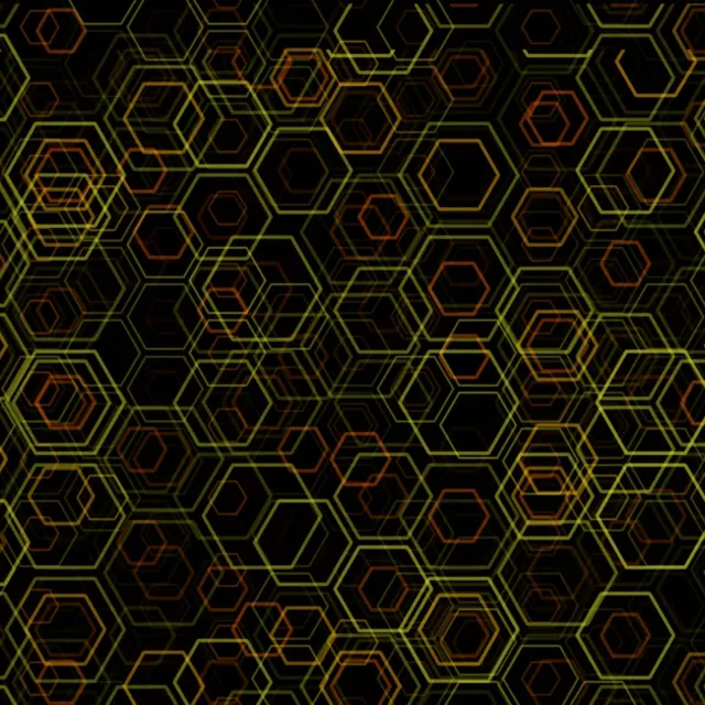 1:1 Square 60FPS Hexagon Kaleidoscope Live Wallpaper Screensaver - Vibrant
