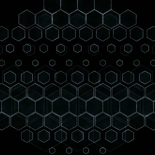 1:1 Square 60fps Hexagon Kaleidoscope Screensaver - VJ Loop Abstract Pattern