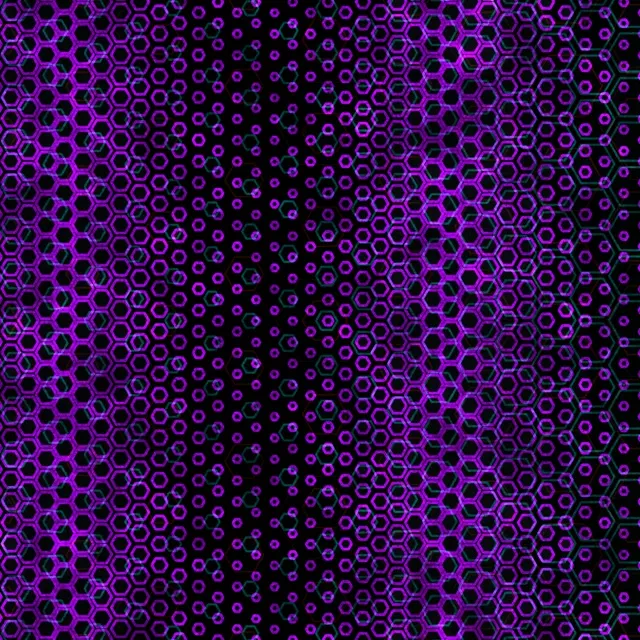 1:1 Square 60FPS Hexagon Kaleidoscope Screensaver - VJ Loop Neon