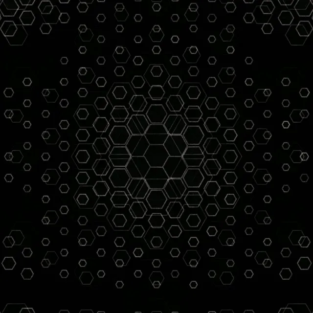1:1 Square | 60fps Hexagon Screensaver VJ Loop Neon Geometric Dark