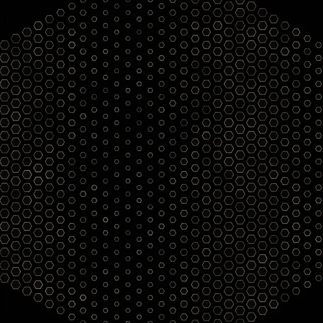 1:1 Square | 60fps Hexagon Tunnel Screensaver | VJ Animation Gray Pattern