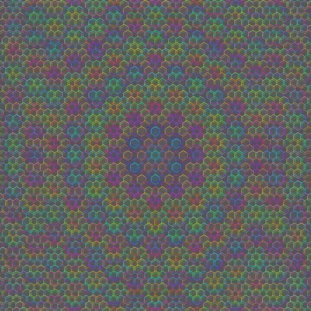 1:1 Square | 60fps Kaleidoscopic Purple Emerald Screensaver Loop