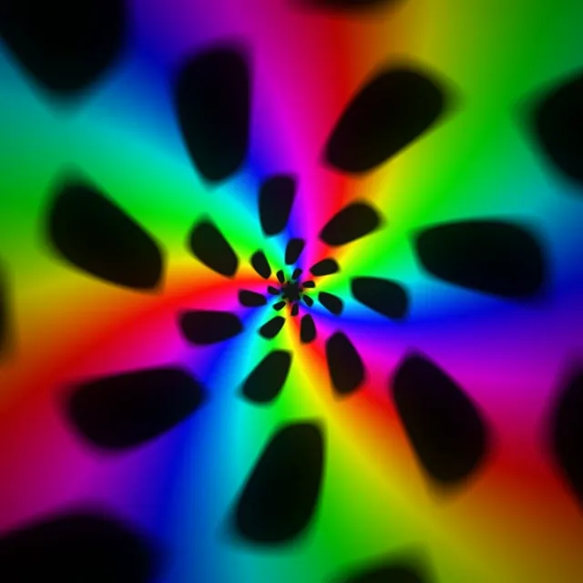 1:1 Square 60FPS Neon Kaleidoscope Screensaver Live Wallpaper