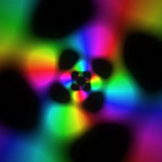 1:1 Square 60fps Neon Kaleidoscope Screensaver VJ Animation Vibrant