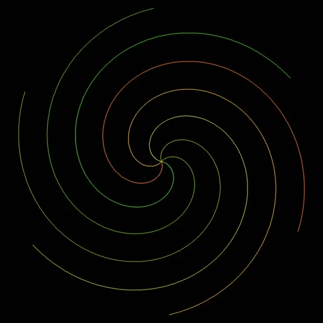 1:1 Square | 60fps Neon Spiral Screensaver | Colorful Live Wallpaper Loop