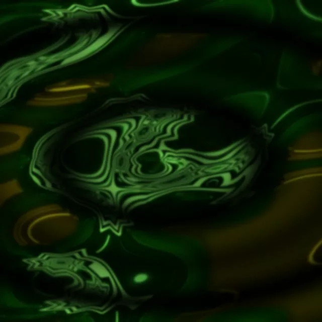 1:1 Square 60fps Neon Tunnel Screensaver Twisting Emerald Corridor VJ Animation
