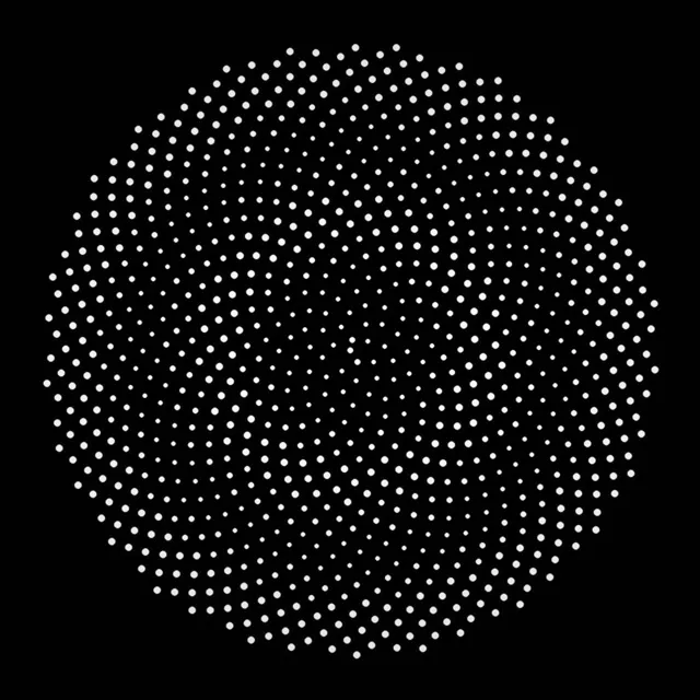 1:1 Square 60fps Screensaver - Hexagon Neon Live Wallpaper White Dots