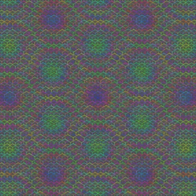 1:1 Square 60fps Screensaver | Morphing Gold Hexagon Live Wallpaper