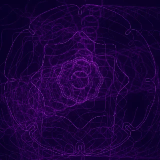 1:1 Square 60fps Screensaver Neon Tunnel Glowing Geometric Kaleidoscope Vj Visual