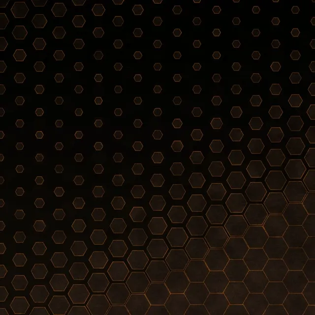 1:1 Square 60fps Screensaver Neon Tunnel Live Wallpaper Brown Hex Grid