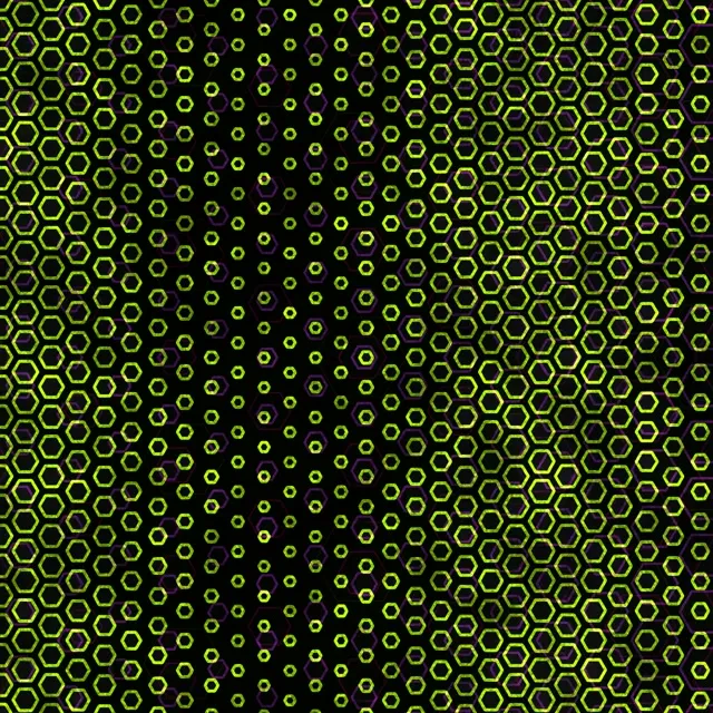 1:1 Square 60fps Screensaver Neon Tunnel Live Wallpaper Glowing Hex Pattern