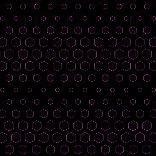 1:1 Square 60fps Screensaver Neon Tunnel Live Wallpaper Hexagon Pattern