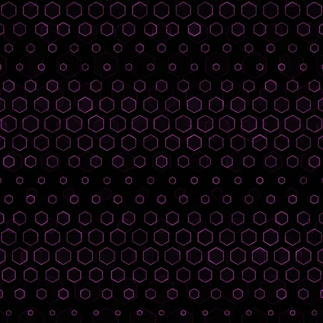 1:1 Square 60fps Screensaver Neon Tunnel Live Wallpaper Purple Hexagon Pattern