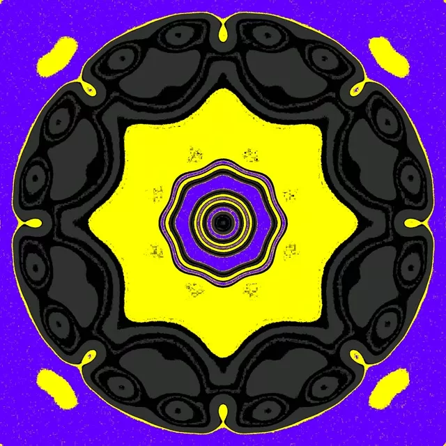 1:1 Square 60fps Screensaver Neon Tunnel Purple Star VJ Loop Background