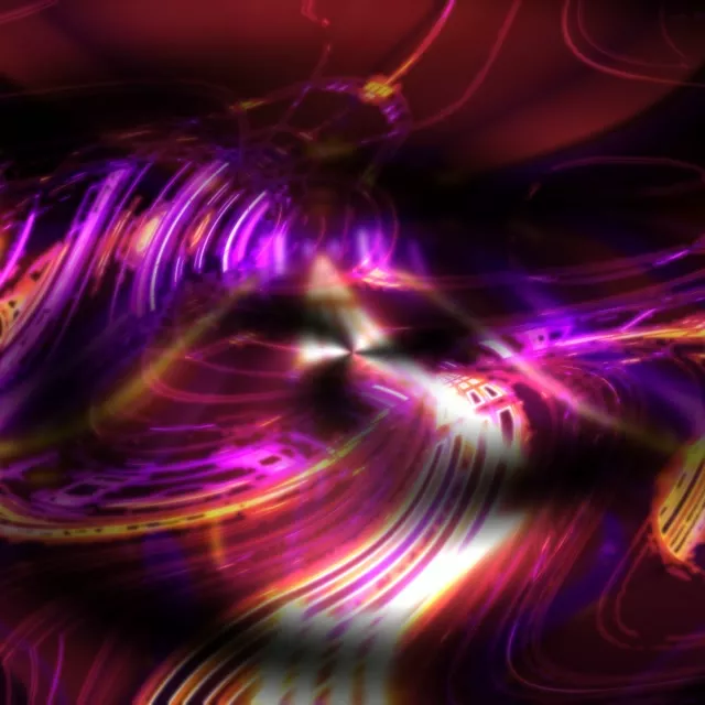 1:1 Square 60fps Screensaver Neon Tunnel Radiant Diamond Burst Motion Background