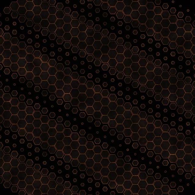 1:1 Square 60fps Screensaver Neon Tunnel VJ Animation Brown Hexagon Abstract