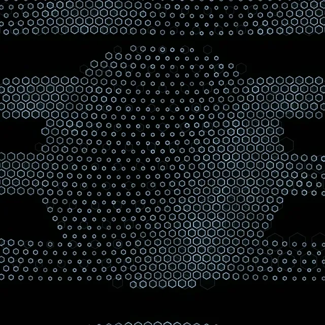 1:1 Square 60fps Screensaver Neon Tunnel VJ Animation | Hexagon Lights