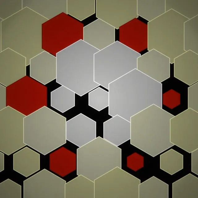 1:1 Square Hexagon 60fps Screensaver Live Wallpaper Colorful Tiles