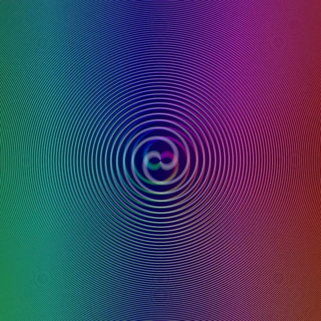 1:1 Square Morphing Violet Chartreuse Ripple Vortex Live Wallpaper 60FPS