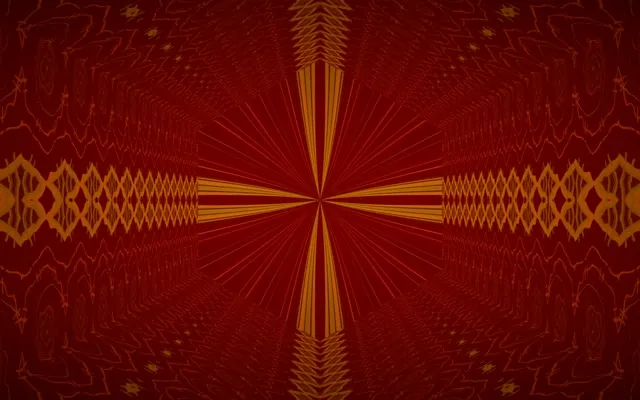 16:10 Desktop 60fps Screensaver Neon Tunnel Hexagonal Light Rays Motion Background