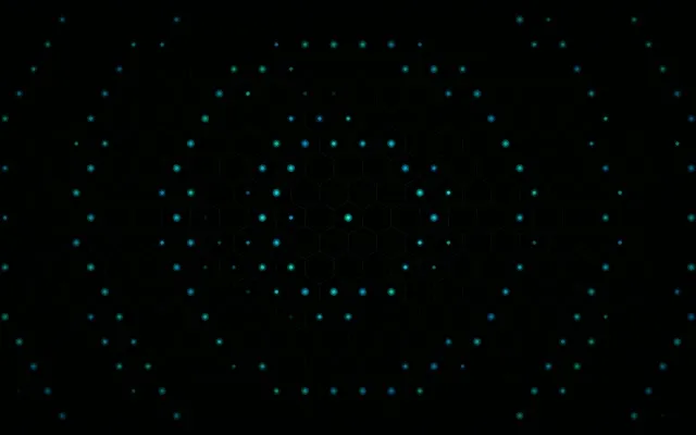 16:10 Display | 60fps Cyan Particle Network VJ Screensaver Loop