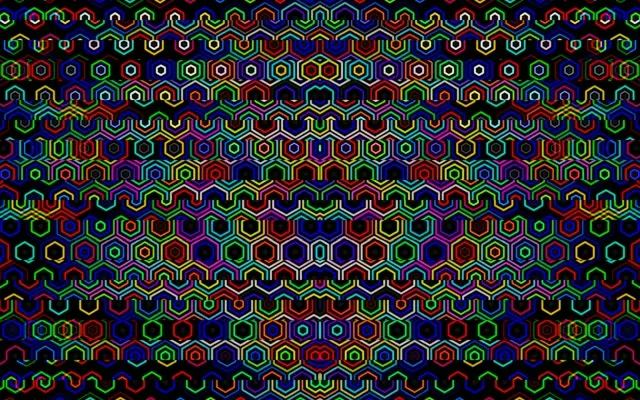 16:10 Display | Neon Hexagon 60fps Screensaver Live VJ Loop