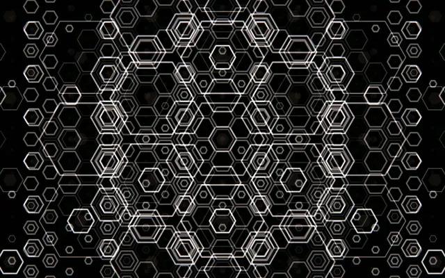 16:10 MacBook 60fps Hexagon Geometric Motion Screensaver Background