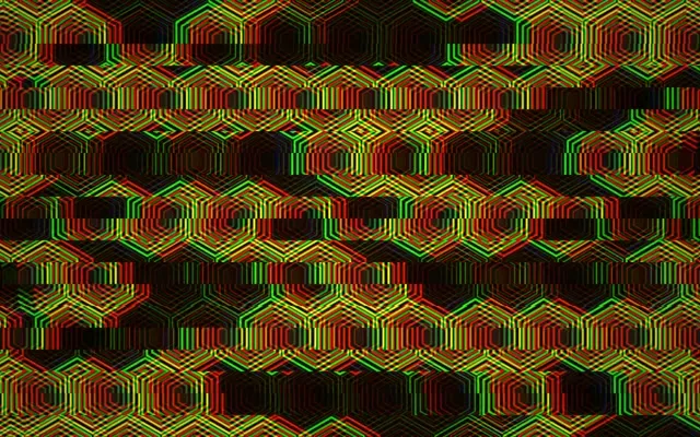 16:10 MacBook | 60fps Neon Geometric Hexagon Motion Screensaver VJ Loop