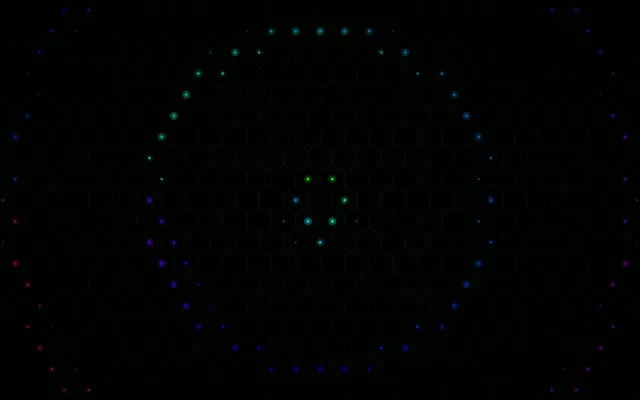 16:10 MacBook | 60fps Screensaver Live Wallpaper - Hexagon Network Glow Effect
