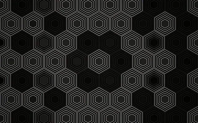 16:10 MacBook | Black Hexagon Animation 60fps Screensaver Motion Background