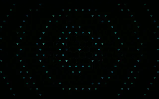 16:10 MacBook | Cyan Hearts Motion 60fps Screensaver Background