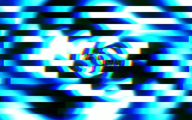 16:10 MacBook | Digital Glitch Cyan Neon 60fps VJ Loop