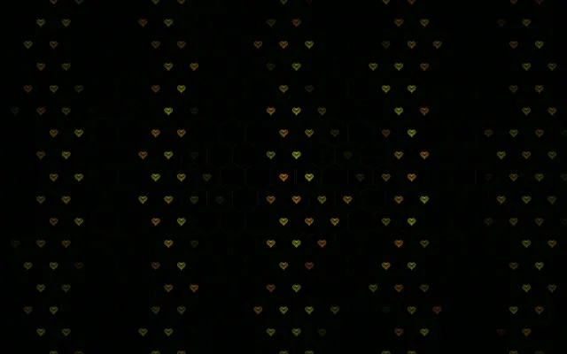 16:10 MacBook | Golden Hearts Fall 60fps Screensaver Live Wallpaper VJ Loop