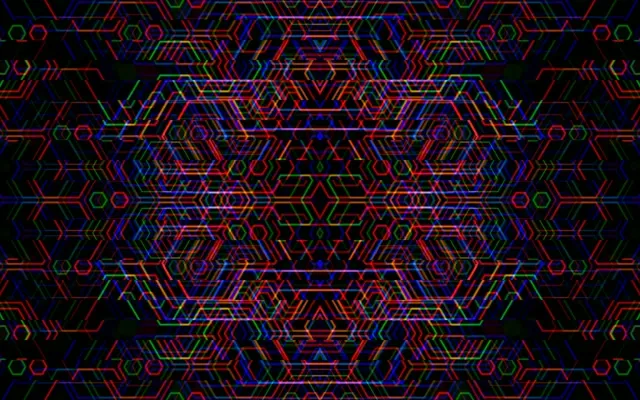 16:10 MacBook | Hexagon Circuit 60fps Animated Screensaver VJ