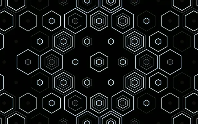 16:10 MacBook | Hexagon Pattern 60fps Motion VJ Loop