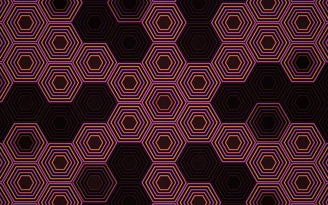 16:10 MacBook | Neon Hexagon 60fps Screensaver Live Wallpaper Loop