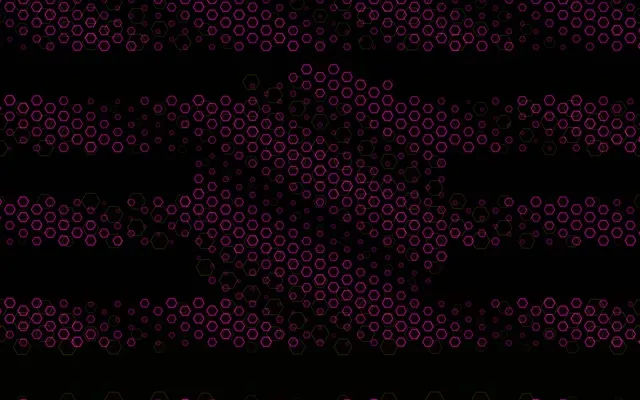 16:10 MacBook | Neon Hexagon Particle Motion 60fps Screensaver Live Visual