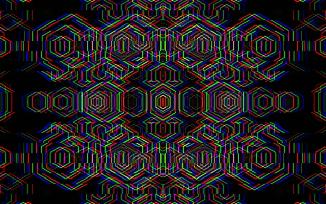 16:10 MacBook | Neon Hexagon Pattern 60fps Screensaver Live Wallpaper