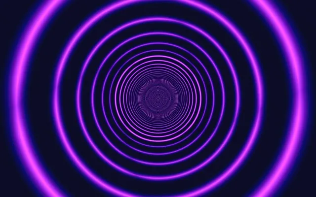 16:10 MacBook | Purple Neon Tunnel 60fps Live Wallpaper - Glowing Motion Loop
